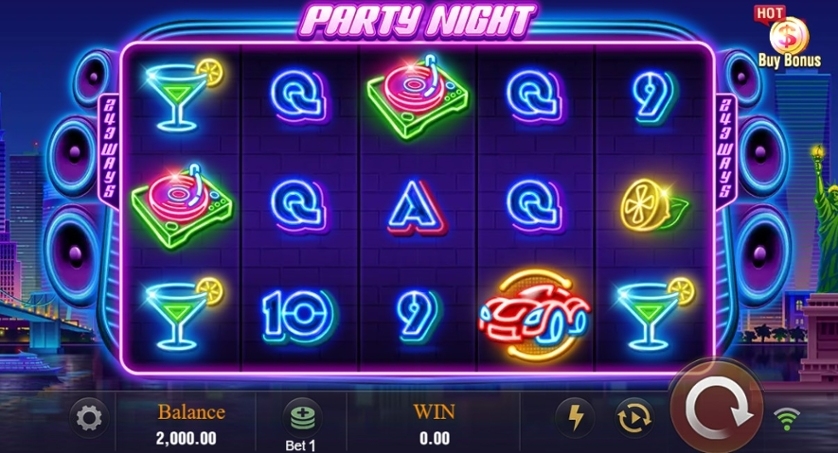 Party Night, JILI SLOTS, slots online, diversão, prêmios emocionantes